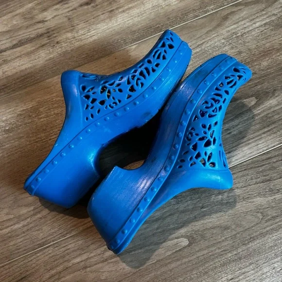 Dansko Women's Blue Slip-On Shoes - Picture 5 of 11